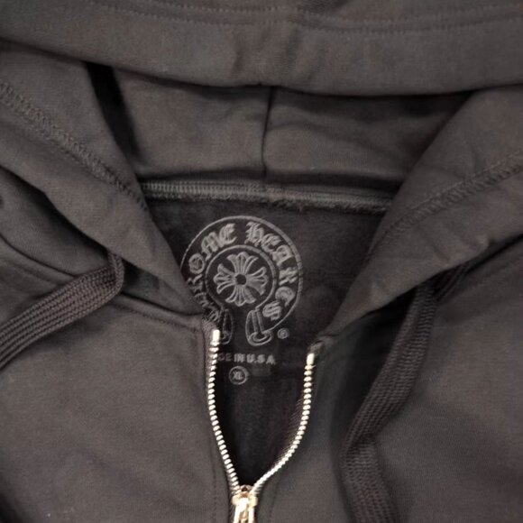 Chrome Hearts Black Zip Up Hoodie ✅ - Picture 9 of 9